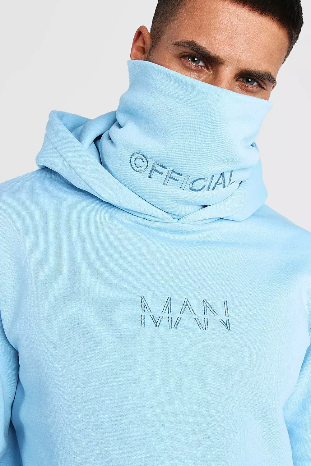 MAN Snood Hooded Short Tracksuit